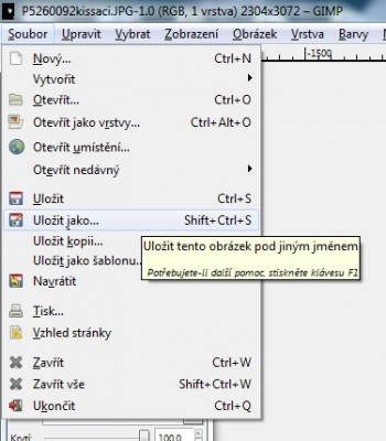 uložit jako gimp.jpg