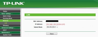 Nastavení IP adresy TP-link