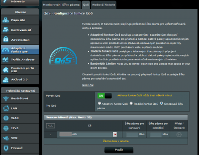 Omezení šířky pásma